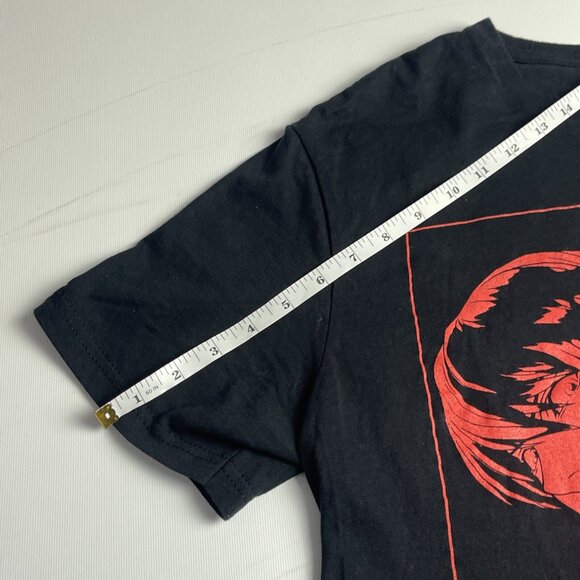Death Note Men T-Shirt M Black Red Amane Anime Graphic God Of The New World - Picture 9 of 10
